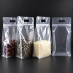 Transparent Handheld Vertical Eight-Side Seal Bag