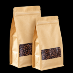 Kraft Paper Window Vertical Eight-Side Seal Bag