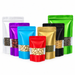 Colorful Stand-Up Self-Sealing Bag (Frosted Window)